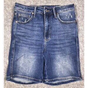 Judy Blue Jean Shorts Distressed Stretch Size Medium Style# JB15028 DK-CO